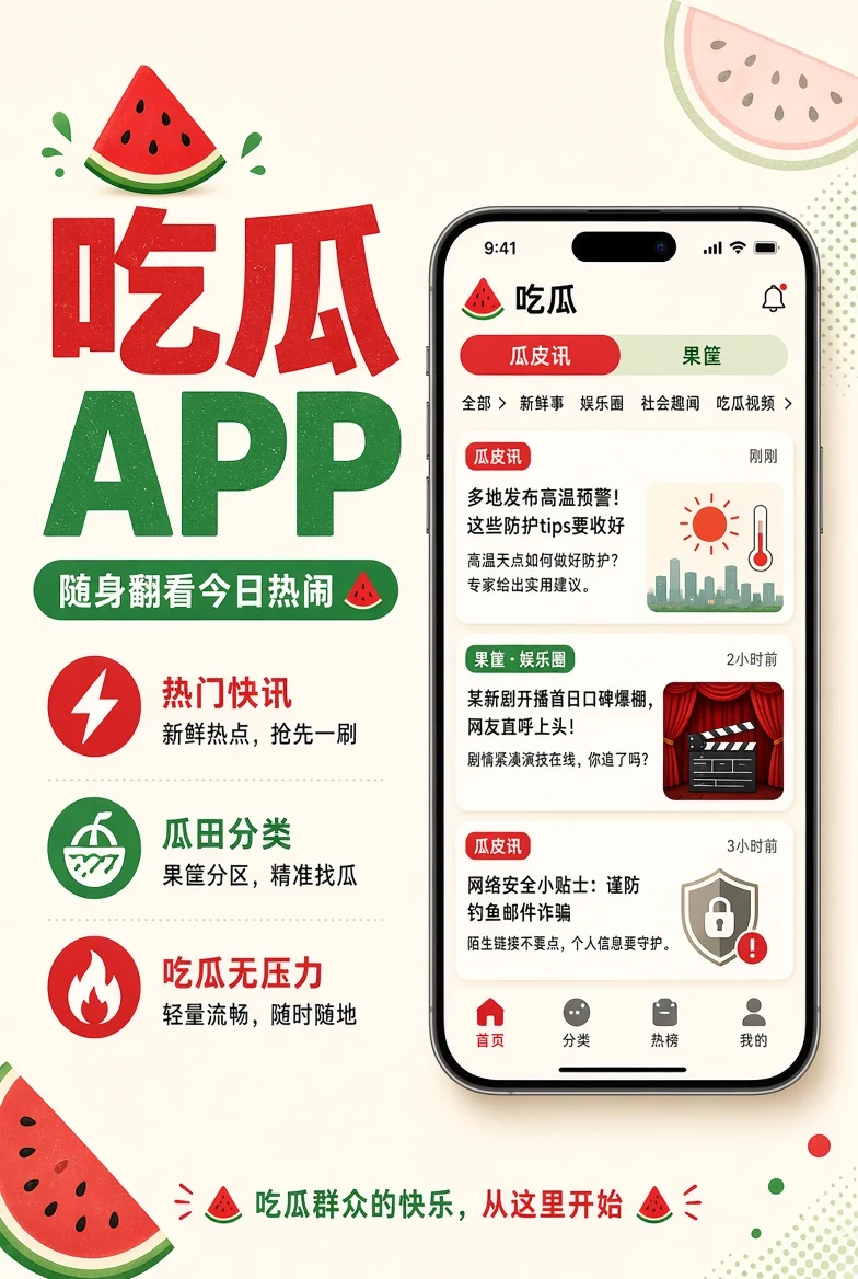 吃瓜APP栏目画面